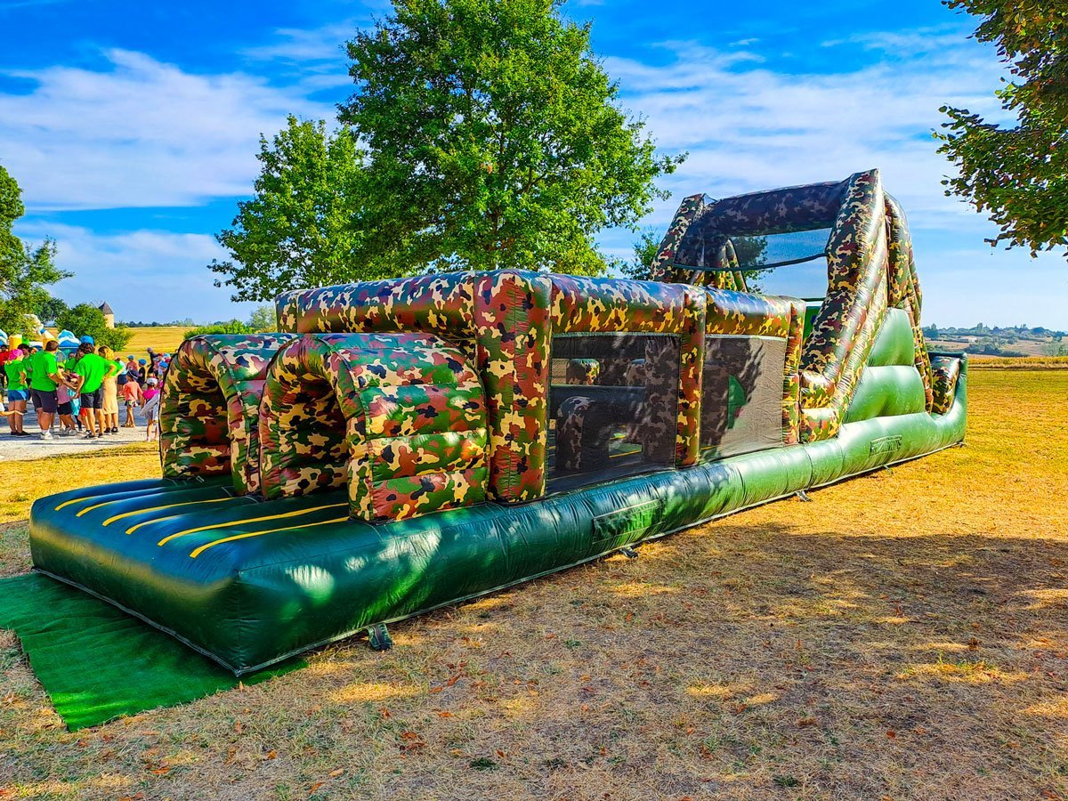 Jeu gonflable parcours obstacles à louer Toulouse Elite Animation